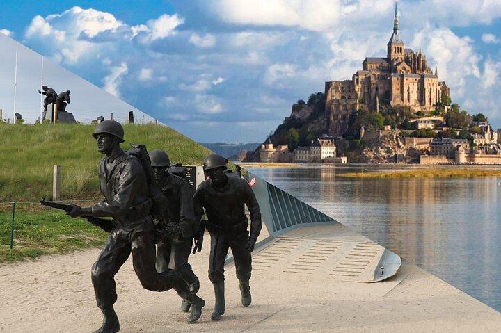 Normandy D-Day Tour with Mont Saint-Michel Day Trip from Paris