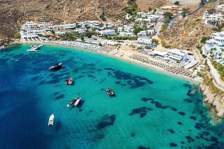 Mykonos Small Group Beach Transfer & Town Free Time - Port Pickup