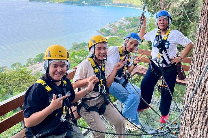 Phuket Hilltop Sea and Jungle Views Zipline Adventure