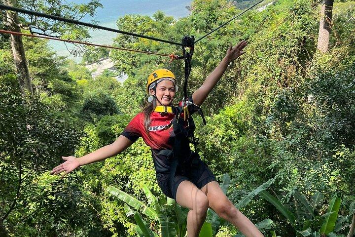 Phuket Hilltop Sea and Jungle Views Zipline Adventure
