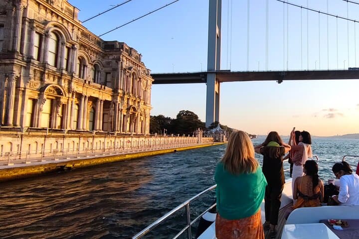 Guided Bosphorus Sunset Cruise on Luxurious Yacht - Small Group Cruise