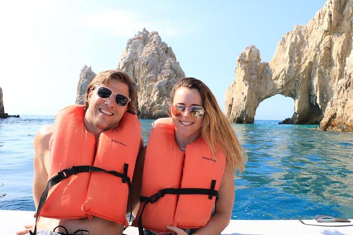 Glass Bottom Boat to the Arch and Lovers Beach: Optional Pickup