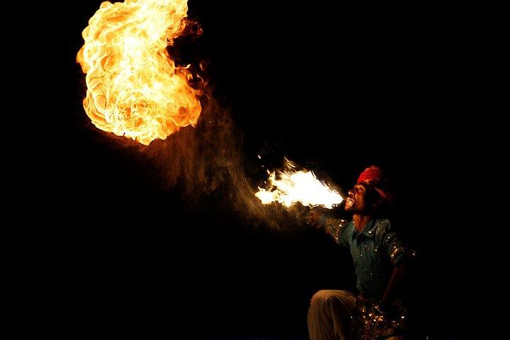 Marrakech: agafay desert quad bike with camel ride & dinner show