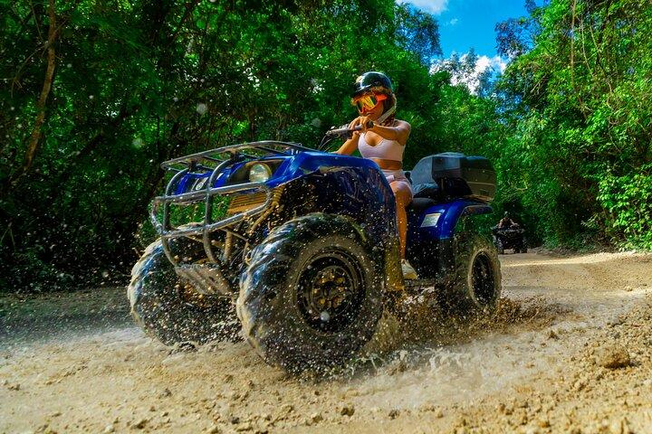 5x1 Adventure: ATV, Snorkel, Cenote, Ziplines & Beach club