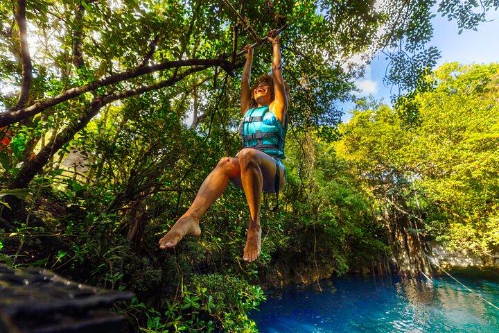 5x1 Adventure: ATV, Snorkel, Cenote, Ziplines & Beach club