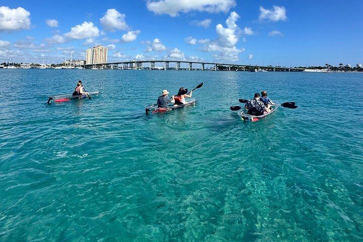 Inclusive Glass kayak Rental Peanut Island• Snorkel Gear & Snacks