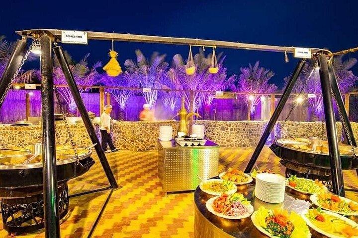 Dubai Desert Safari Dune Bashing Camel Ride Sandboarding and BBQ