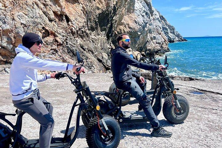 Santorini Tour on Electric Bikes & Scooters