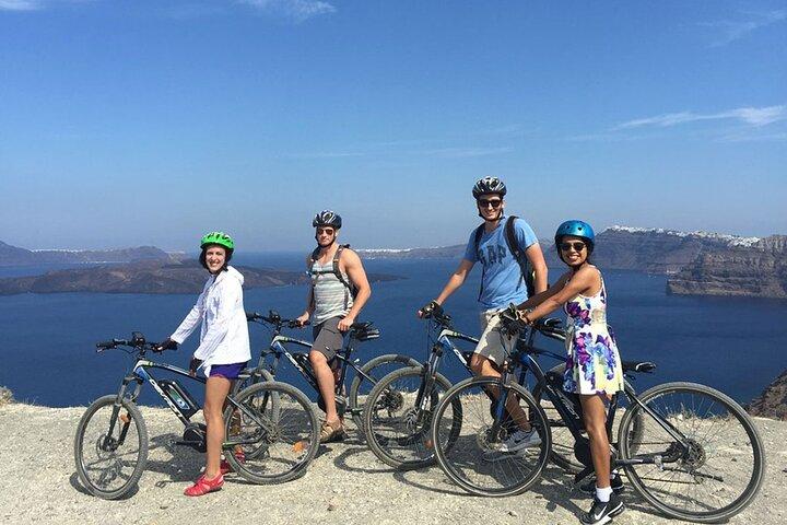 Santorini Tour on Electric Bikes & Scooters