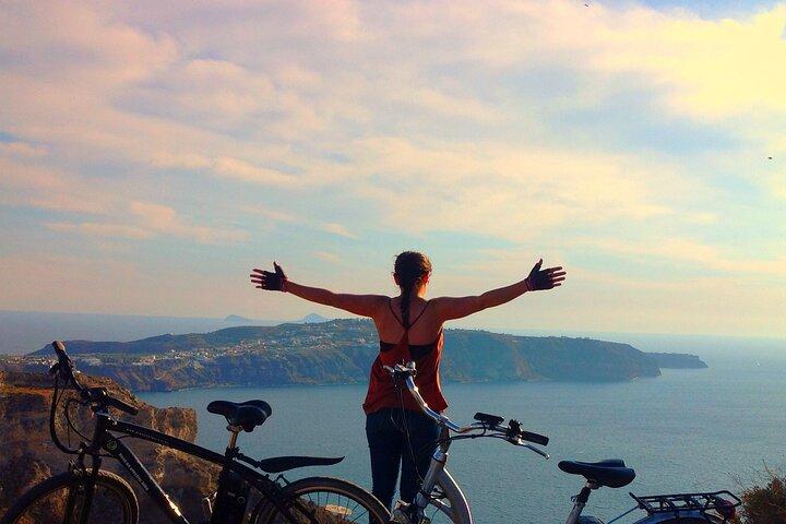Santorini Tour on Electric Bikes & Scooters