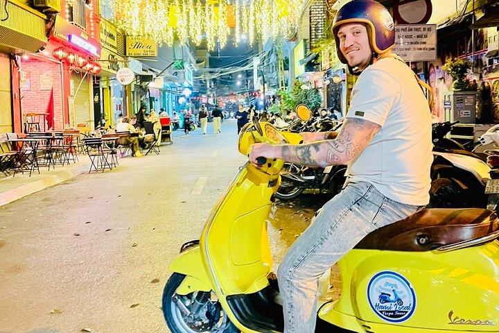 Hanoi After Dark Vespa Tour (4 hours): Street Food & Night Vibes