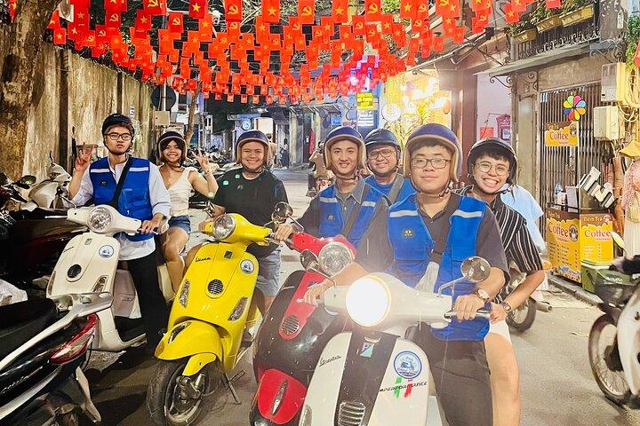 Hanoi After Dark Vespa Tour (4 hours): Street Food & Night Vibes