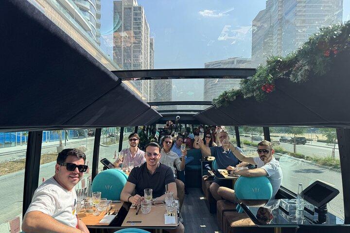 Dubai Bustronomy Gourmet sightseeing Brunch on a Panoramic Bus