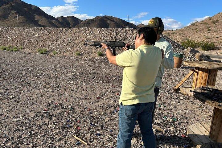 Boulder City Shooting Adventure with Las Vegas Shuttle