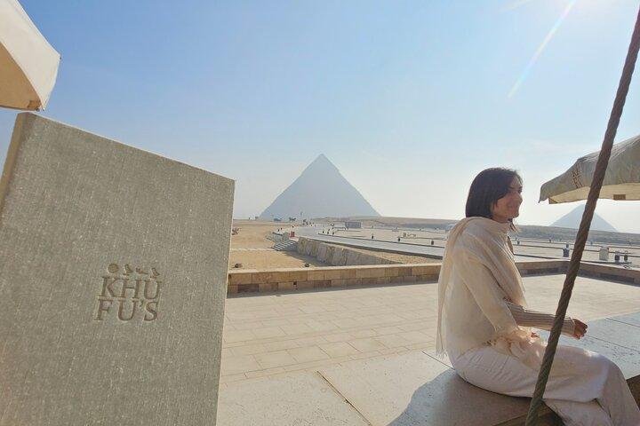 Private Giza Pyramids tour, Khufu Restaurant Breakfast, Opt. GEM