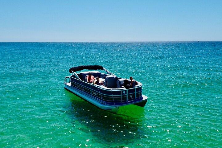 Half Day 90HP Pontoon Rental to Shell Island
