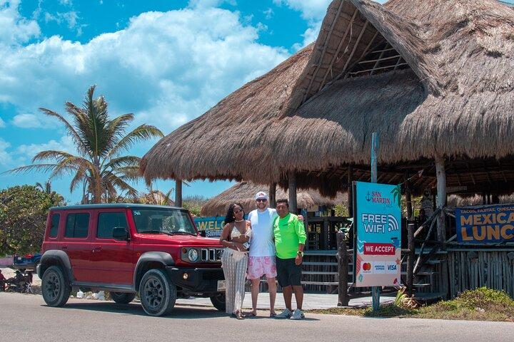 Private Jeep or Buggy Tour Snorkeling Maya Park and Tacos