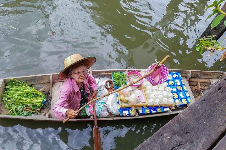 Damnoen Saduak Floating Market and Maeklong Market Tour Bangkok