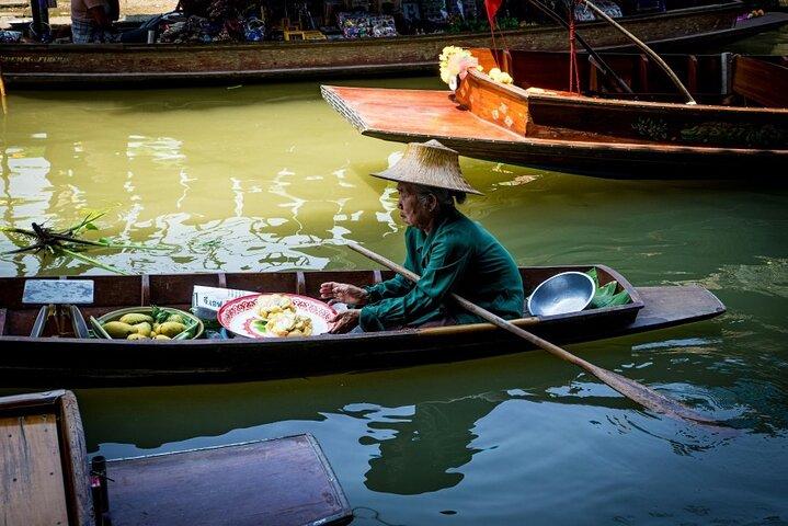 Damnoen Saduak Floating Market and Maeklong Market Tour Bangkok