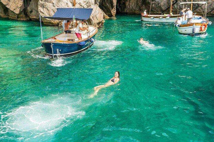 Sorrento: Capri Select Boat Trip with Swim, Drinks & Pick Up