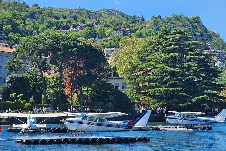 Como City guided tour and scenic flight over Lake Como