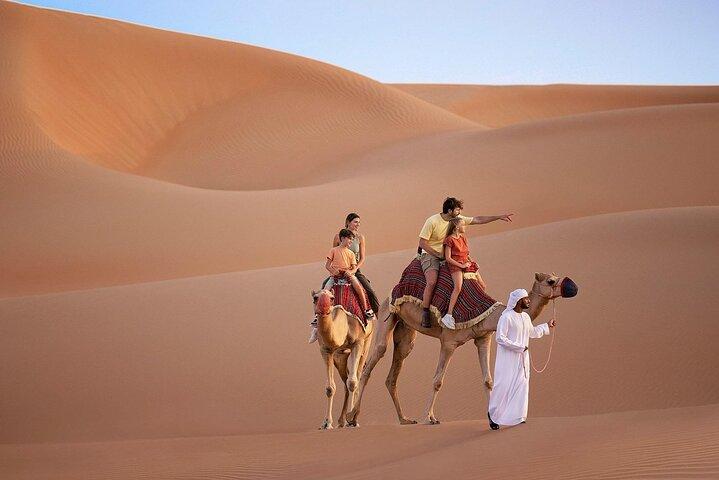 Private Abu Dhabi Morning Desert Safari, Camels, and Sandboarding