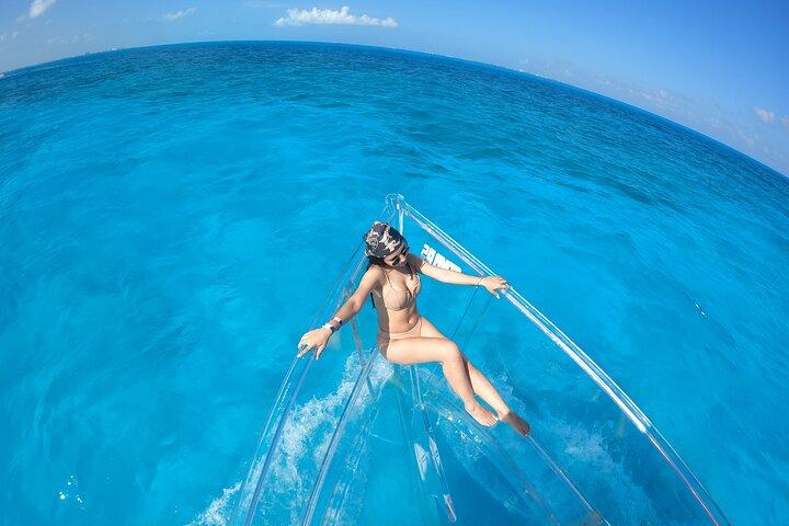 90 Minute Clear Boat Tour in Cancun