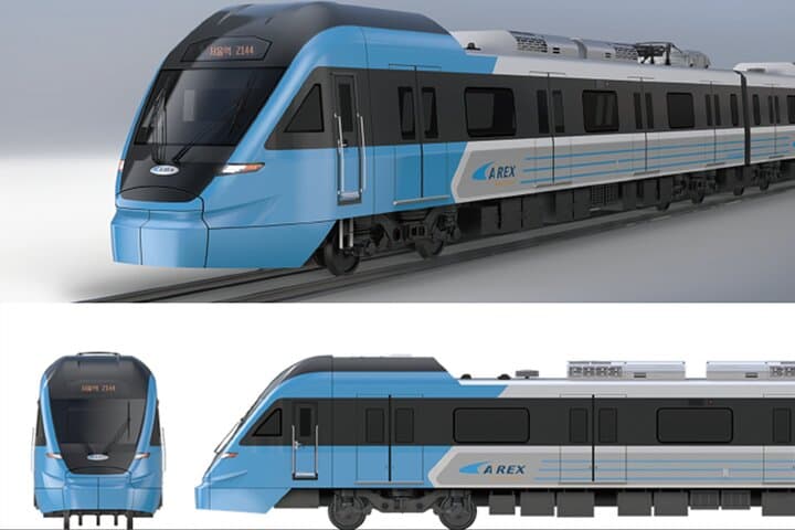South Korea AREX Express Train from Incheon Airport to Seoul