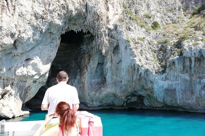From Capri Guided Tour with Faraglioni and Blue Grottoes Visit