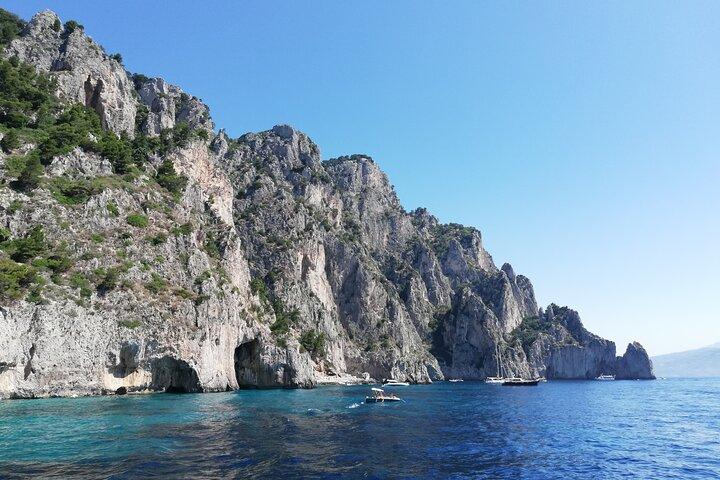 From Capri Guided Tour with Faraglioni and Blue Grottoes Visit