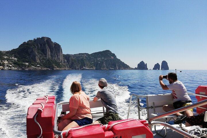 From Capri Guided Tour with Faraglioni and Blue Grottoes Visit