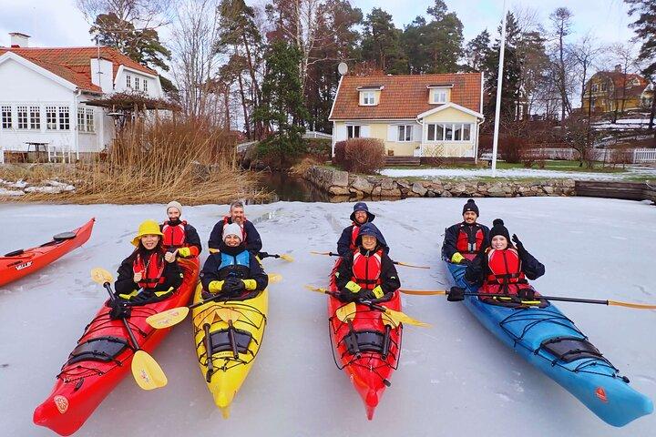 Stockholm: Winter Kayaking, Swedish Fika and hot Sauna Experience