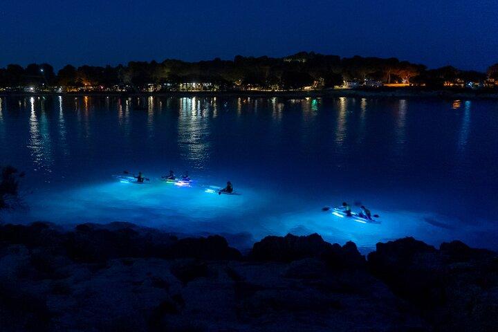 Pula: Night Kayak Tour with Glowing Kayaks