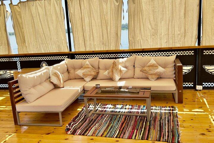 Luxor to Aswan 4 nights on a luxury Nile Dahabeya with tours.