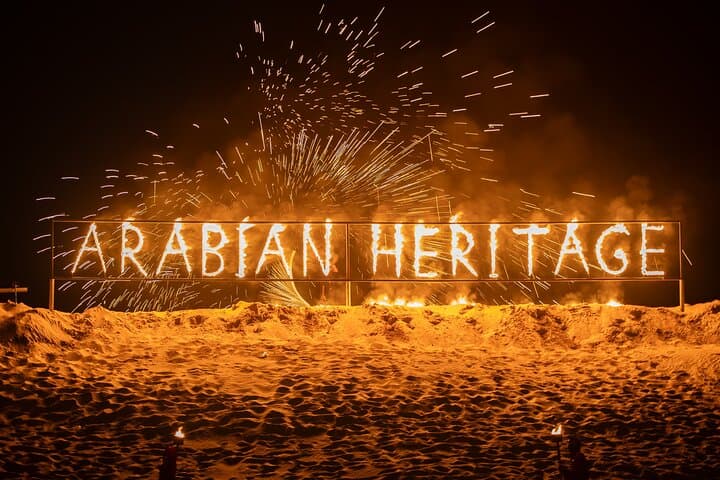 Evening Desert Safari With BBQ Dinner at Arabian Heritage Camp