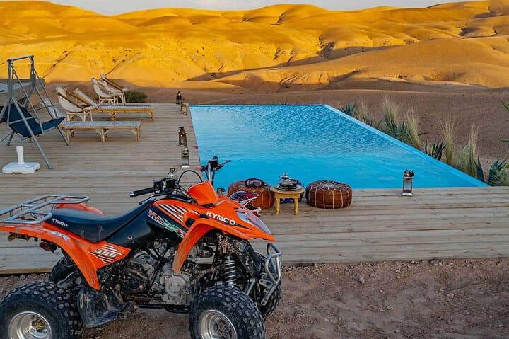 Marrakech Desert Quad and Camel ride, Lunch, and Poolside