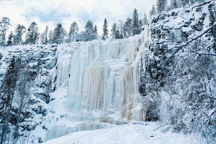Frozen Waterfalls of Korouoma Canyon tour with Pro Photos & BBQ