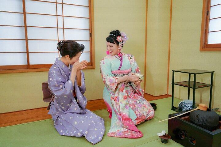 Japanese Matcha Tea Ceremony and Kimono Experience in Hanayaka