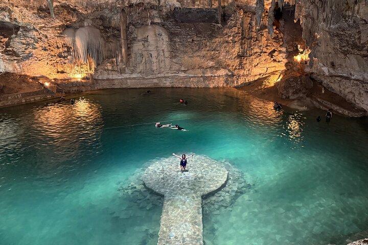 Tour Valladolid, Cenote Suytun and Cenote Oxman from Mérida