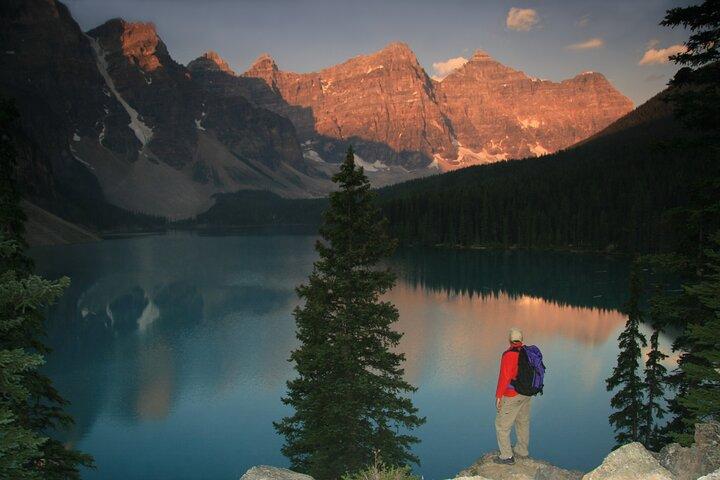 Sunrise Moraine Lake and Lake Louise