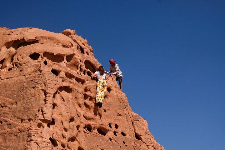 Wadi Rum Full day Jeep Tour with Stay in Bedouin Camp Overnight