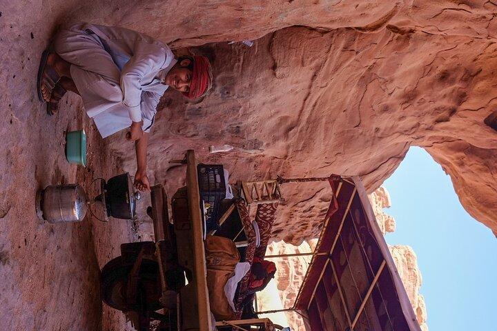 Wadi Rum Full day Jeep Tour with Stay in Bedouin Camp Overnight