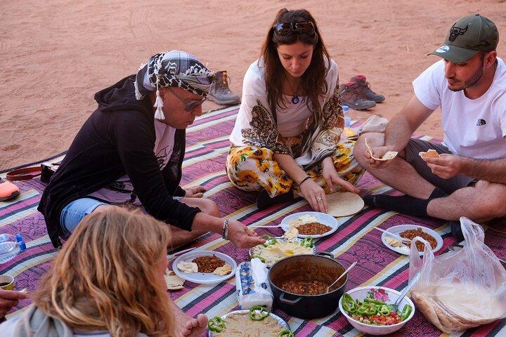 Wadi Rum Full day Jeep Tour with Stay in Bedouin Camp Overnight