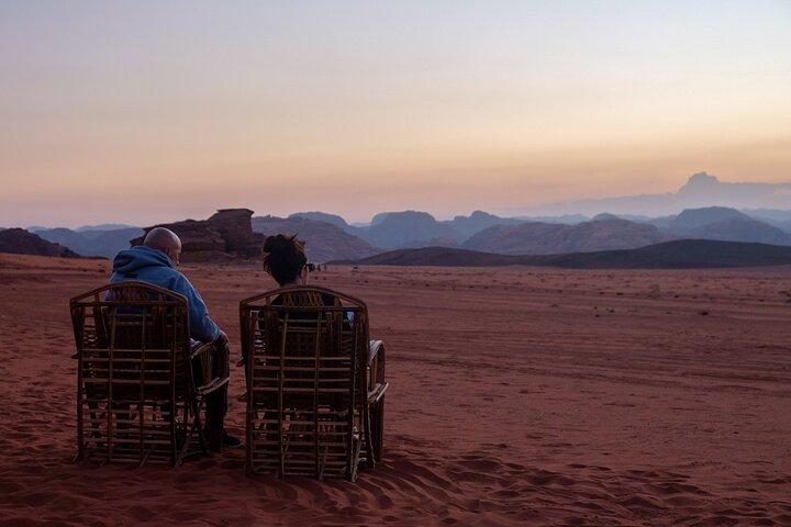 Wadi Rum Full day Jeep Tour with Stay in Bedouin Camp Overnight