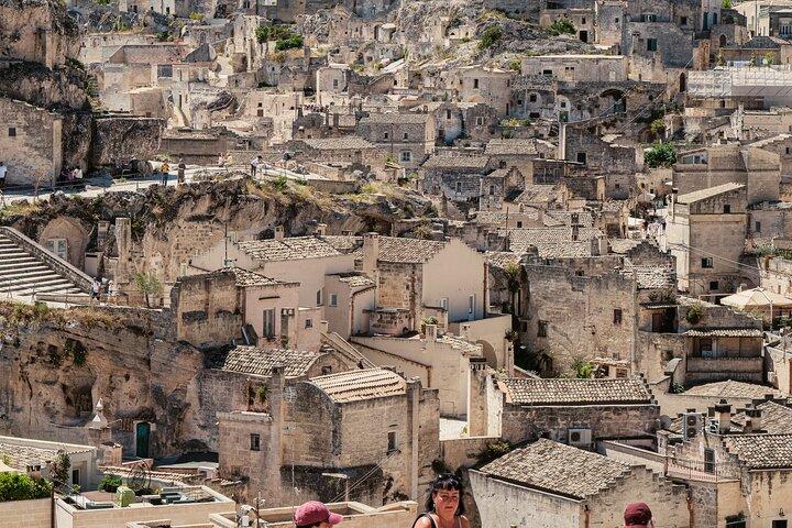 From Monopoli : Guided tour to Matera and Alberobello with transfer