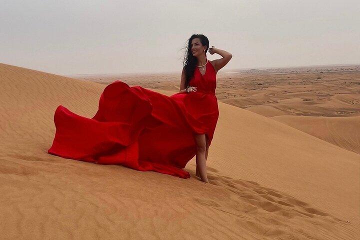 Dubai Desert Safari Free Quad Bike Free Flying Dress