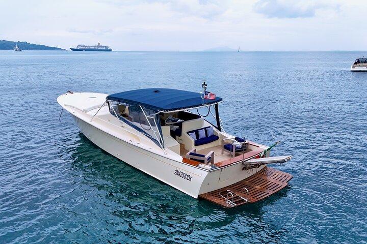 Private Boat Tour from Naples to Capri & Amalfi Coast TORNADO 50
