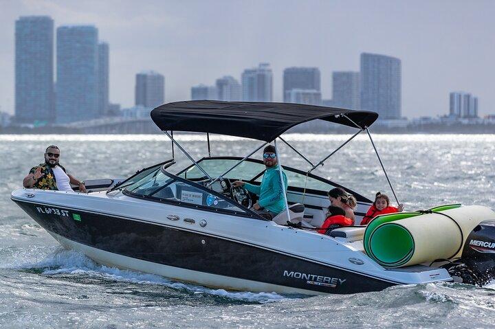 Fun Boat Rental with Captain in Miami Beach - up to 6 people