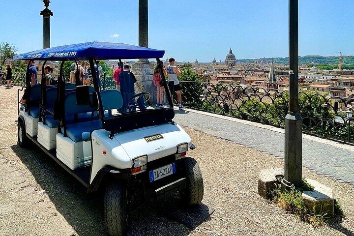 Rome Full Day VIP Private Golf Cart Tour with Gourmet Tasting
