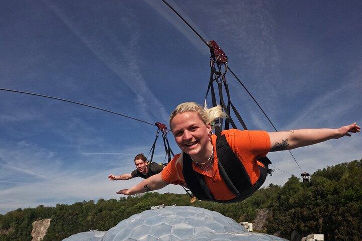 England’s Fastest Zipline at the Eden Project